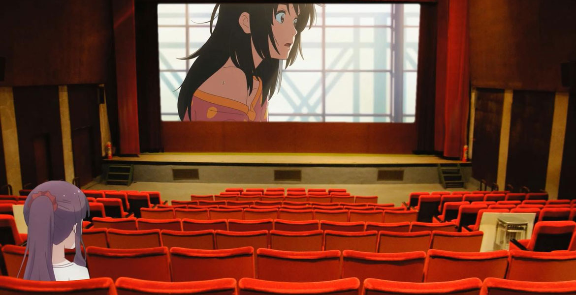 Free Vectors | Movie theater being screened _ anime background